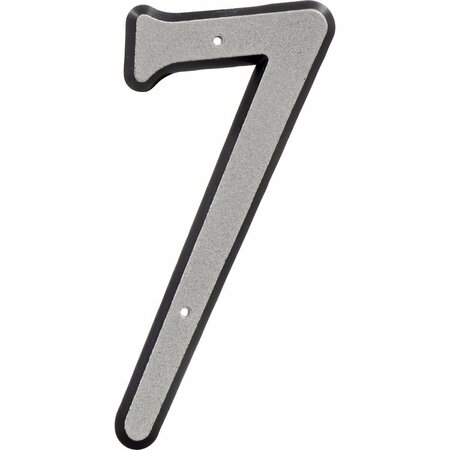 ORNATUS OUTDOORS 4 in. Nail-On Reflective Plastic House Number - 7 -  3 Piece OR2417722